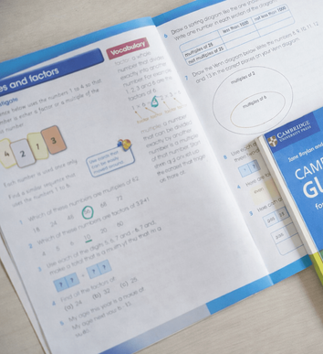 Cambridge Global English textbook used in lessons